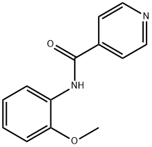N-(2-メトキシフェニル)イソニコチンアミド 化学構造式
