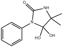 2-Imidazolidinone,5,5-dihydroxy-4,4-dimethyl-1-phenyl-(9CI) Struktur