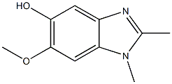 1H-Benzimidazol-5-ol,6-methoxy-1,2-dimethyl-(9CI) Structure