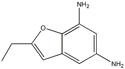 5,7-Benzofurandiamine,2-ethyl-(9CI) Structure