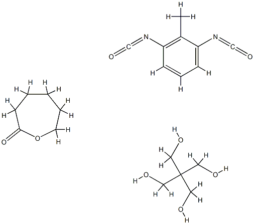 CAPROLACTONE-PENTAERYTHRITOL-TDI COPOLYMER) Struktur