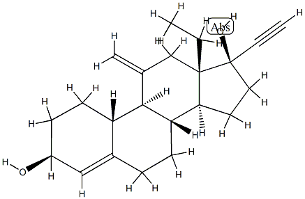 3β-ヒドロキシデソゲストレル 化学構造式