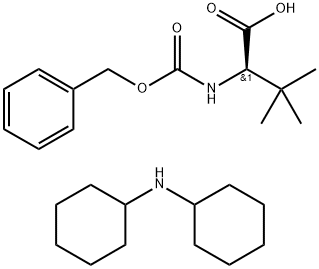 CBZ-D-叔亮氨酸二环己胺盐, 70874-06-5, 结构式