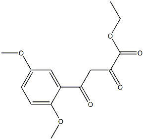 ethyl 4-(2,5-dimethoxyphenyl)-2,4-dioxobutanoate Struktur
