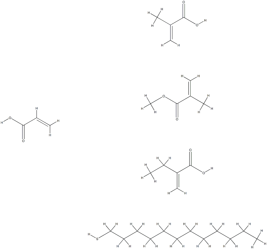 2-Propenoic acid, 2-methyl-, telomer with 1-dodecanethiol, ethyl 2-propenoate, methyl 2-methyl-2-propenoate and 2-propenoic acid 2-propenoic acid, 2-methyl-, telomer with 1-dodecanethiol, ethyl 2-propenoate, Structure