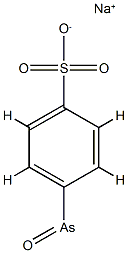 4-アルセノソベンゼンスルホン酸ナトリウム 化学構造式