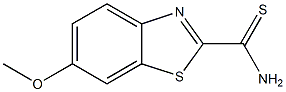6-甲氧基苯并[D]噻唑-2-硫代甲酰胺 结构式