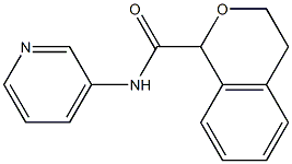 1H-2-Benzopyran-1-carboxamide,3,4-dihydro-N-3-pyridinyl-(9CI) Structure