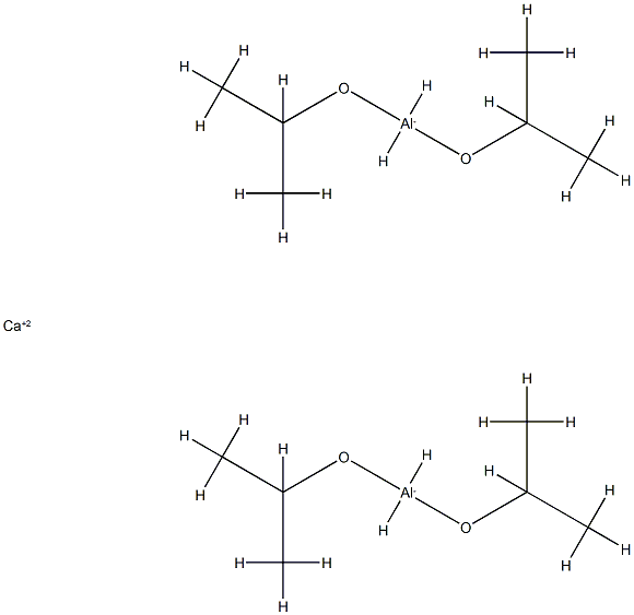 calcium bis[dihydrobis(propan-2-olato)aluminate] 结构式