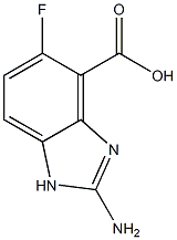1H-Benzimidazole-4-carboxylicacid,2-amino-5-fluoro-(9CI) Structure