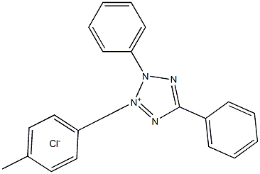 2,5-ジフェニル-3-(p-トリル)テトラゾリウムクロリド 化学構造式