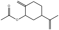 CISANDTRANS-PARA-1(7)8-MENTHADIEN-2-YLACETATE Struktur