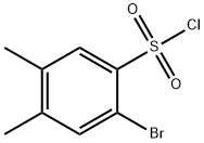 2-ブロモ-4,5-ジメチルベンゼンスルホニルクロリド 化学構造式