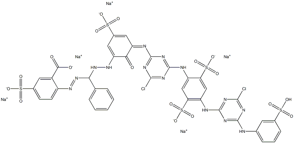 リアクティブブルー160 化学構造式