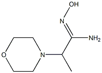 (1Z)-N'-hydroxy-2-(4-morpholinyl)propanimidamide(SALTDATA: FREE) Struktur