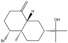 (2R,8aβ)-5α-Bromodecahydro-α,α,4aα-trimethyl-8-methylene-2α-naphthalenemethanol Structure