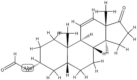 3α-Formyloxy-5β-androst-11-en-17-one 结构式