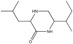2-Piperazinone,6-sec-butyl-3-isobutyl-(7CI,8CI) Structure