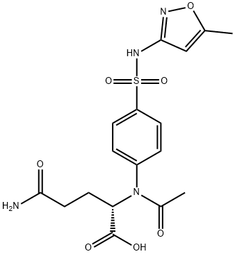 N-acetyl-glutamylsulfamethoxazole Struktur
