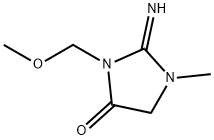 4-Imidazolidinone,2-imino-3-(methoxymethyl)-1-methyl-(9CI) Struktur
