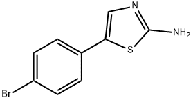 2-氨基-5-(4-溴苯基)噻唑 结构式