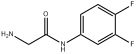 N〜1〜-(3,4-DIFLUOROPHENYL)GLYCINAMIDE 化学構造式