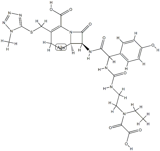 cefoperazone A, 73240-07-0, 结构式