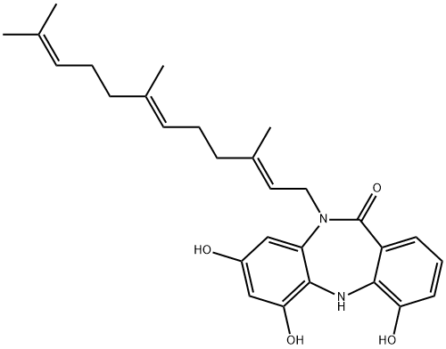 DIAZEPINOMICIN (TLN-4601, 733035-26-2, 结构式
