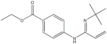 ethyl 4-[(C-ethenyl-N-tert-butyl-carbonimidoyl)amino]benzoate Structure