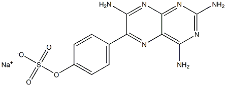 4-羟基-2,4,7-三氨基-6-苯基蝶啶磺酸钠盐,73756-87-3,结构式