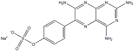 4-羟基-2,4,7-三氨基-6-苯基蝶啶磺酸钠盐 结构式