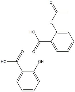 2-(Acetyloxy)benzoic acid polymer with 2-hydroxybenzoic acid Struktur
