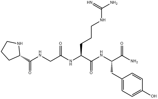 H-Pro-Gly-Arg-Tyr-NH2 Structure