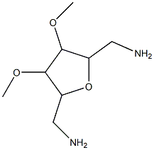 D-Glucitol, 1,6-diamino-2,5-anhydro-1,6-dideoxy-3,4-di-O-methyl- (9CI) Struktur
