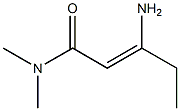 2-Pentenamide,3-amino-N,N-dimethyl-(9CI) Structure