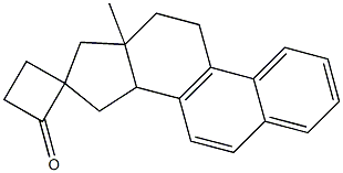 (13'ξ,14'ξ)-Spiro[cyclobutane-1,16'-estra[1,3,5,7,9]penten]-2-one Struktur