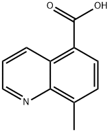 5-Quinolinecarboxylicacid,8-methyl-(9CI) Struktur