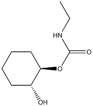 Carbamic acid, ethyl-, (1R,2R)-2-hydroxycyclohexyl ester, rel- (9CI) Struktur