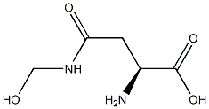 L-Asparagine,N-(hydroxymethyl)-(9CI) Structure