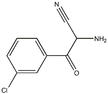 Benzenepropanenitrile,  -alpha--amino-3-chloro--bta--oxo- Struktur