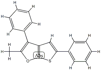 2-Methyl-3,5-diphenyl[1,2]dithiolo[1,5-b][1,2]oxathiole-7-SIV Structure