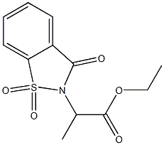 ethyl 2-(7,9,9-trioxo-9$l^{6}-thia-8-azabicyclo[4.3.0]nona-1,3,5-trien -8-yl)propanoate Structure