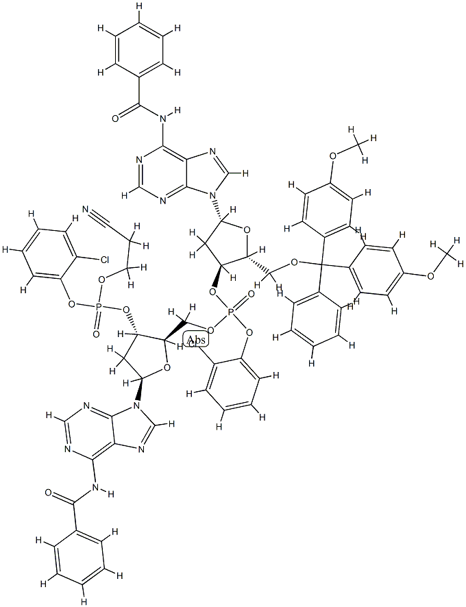 FULLY PROTECTED DEOXYNUCLEOTIDE DIMERD(A PAP) Structure