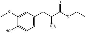 3-甲氧基酪氨酸乙酯盐酸盐 结构式