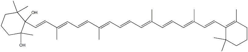 (9'Z)-5,6-Dihydro-5,6-dihydroxy-β,β-carotene Struktur