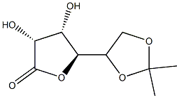 L-Talonic acid, 5,6-O-(1-methylethylidene)-, gamma-lactone (9CI) Struktur