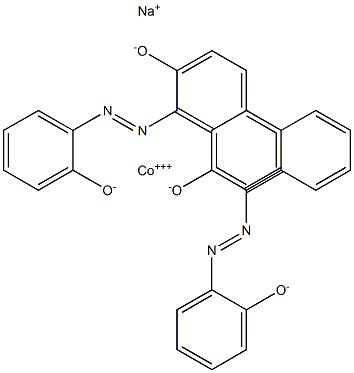 sodium bis[1-[(2-hydroxyphenyl)azo]naphthalen-2-olato(2-)]cobaltate(1-) 结构式