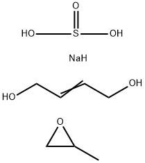 Sulfurous acid, monosodium salt, polymer with 2-butene-1,4-diol and methyloxirane Structure