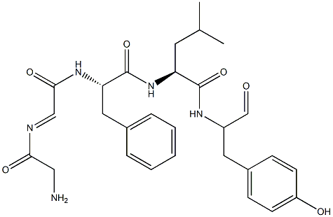enkephalin, N-cyclo-Leu(5)- 结构式