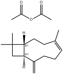 乙酸酐与[1R-(1R,4E,9S)]-4,11,11-三甲基-8-亚甲基二环[7.2.0]-4-十一烯反应产物 结构式